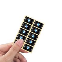 10vnt 3D automobilio vairo emblemos lipdukai Aksesuarai BMW Performance E46 E90 F10 F30 X3 F20 E60 E70 E39 E36 E87 X7 black