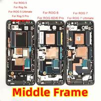 Vidurinis rėmas Originalus ASUS Rog Phone 5 5S 6 6D 7 8 9 Pro Vidurinė plokštelė Priekinis LCD ekrano laikiklis Ekrano rėmelis Korpuso remonto dalis Rog 9