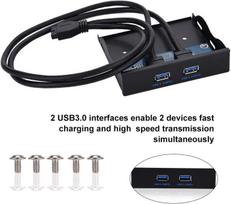 Usb 3.0 (super speed) priekinis skydelis, ashata usb 3.0 priekinio skydelio adapteris 2 x usb 3.0 prievadai, daugiafunkcis usb priekinis skydelis 3,5 colio diskams su 19 kontaktų sąsaja, skirtas pc