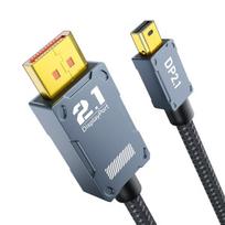 Agfinest 16k Mini Displayport į Displayport 80gbps 2.1 kabelis, [16k@60hz, 8k@120hz, 4k@144hz/240hz] Hdr, Dsc, G-sync Freesync, Mini Dp nešiojamam kompiuteriui Macbook Imac Monitoriui (1 metras)