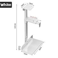 Hanging PC Case Holder Under Desk Wall Side CPU Stand Adjustable Computer Mainframe Metal Hanger Host Lift Stand Bracket Rack balta
