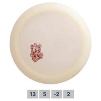 Diskgolfo diskas Distance Driver Glow MAJESTY Active Premium White