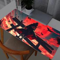 Naruto Itachi Uchiha Pelės kilimėlis Kompiuterio Nešiojamojo kompiuterio Anime Klaviatūros Pelės kilimėlis Didelis pelės kilimėlis Klaviatūros Žaidėjų Dekoras Stalo kilimėlis 40cmx90cm