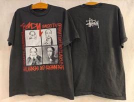 Vintage Stussy Sade 1990s 80s Music Band Sz.L Single Stitch Black Shirt REPRINT Unisex T-Shirt XXXL gray