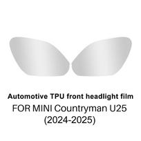 Headlight Film for Mini Cooper Countryman U25 2024 2025 Smoked Clear Front Tail Rear Lamp TPU Sticker Anti-scratch Protection front clear-2pcs / 2024-2025 /