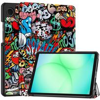 For Samsung Galaxy tab A11 8.7'' Folding Stand Smart Tablet Case for Samsung galaxy tab A11 SM-X133 SM-X135 Cover funda Galaxy Tab A11 8.7 blue