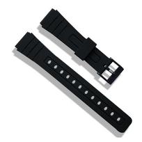 16mm 18mm 20mm minkšta silikoninė laikrodžių apyrankė Casio rankiniams laikrodžiams Pakeiskite juodą vyrišką apyrankės diržo dirželį patvari apyrankė 16mm gray