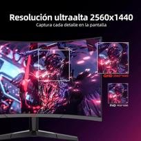 Monitorius Koorui žaidimų monitorius wqhd 27 colių lenktas monitorius 180hz 1ms (gtg) ekranas 1500r pc monitorius žaidimų monitorius 1ms adaptive sync hdr pakreipimo reguliavimas 2 hdmi dp vesa be garsiakalbių