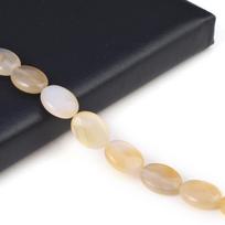 Natūralaus akmens karoliukai, opalas/agatas/malachitas, ovalūs briaunoti karoliukai papuošalams gaminti „pasidaryk pats“ karoliai, apyrankės, auskarai, aksesuarai Yellow Agate/16x12x6mm gray