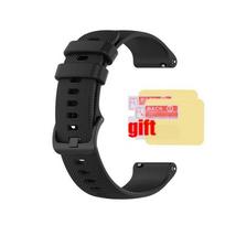 Laikrodžio juosta, skirta Amazfit Bip 5 Bip5 dirželiui išmaniajam laikrodžiui, silikoninė apyrankės juostos ekrano apsauginė plėvelė for Amazfit Bip 5 juoda