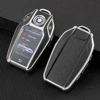 Naujo dizaino odinis LED ekrano automobilio rakto dėklas, skirtas BMW 5 7 serijos G12 G11 G30 G32 G31 i8 I12 I15 G01 X3 G02 X4 G05 X5 G07 X7 automobilio krepšiui balta