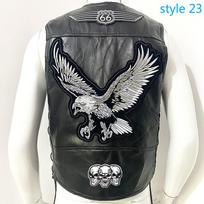 Harley motociklo liemenė gryno avikailio vyriška odinė liemenė dviratininkų liemenė madinga vyriška saga XXXL gray