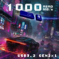 USB laikmena Linkmore Nr770 1tb Usb 3.2 Gen2 atmintinė, skaitymo greitis iki 1000Mb/s, rašymo greitis iki 800Mb/s