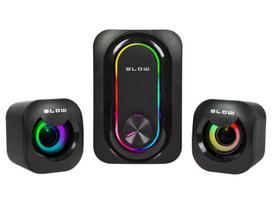 Garsiakalbių rinkinys 2.1 su Rgb Led apšvietimu, 5w žemų dažnių