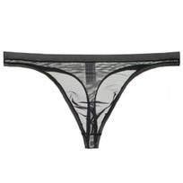 Vyriškos apatinės kelnės Prašmatnios Slim Fit Elastinės Vyriškos apatinės kelnės Pornografinės Vyriškos apatinės kelnės Vyriškos stringės Vyriški drabužiai L juoda