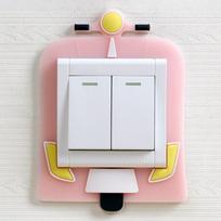 Švytinčios silikoninės jungiklių apsaugos Kawaii animaciniai gyvūnai Jungiklio 3D lipdukai Vaikų miegamasis Svetainė Namų dekoravimas