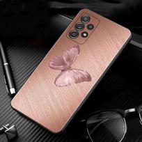 Dėklas Samsung Galaxy A51 A71 A41 A31 A11 A01 A72 A52 A42 A32 A22 A21s A02s A12 A02 Telefonui Korpusas Auksinis Rožinis Rožinis Blizgučiai Širdelės Samsung A72 5G brown