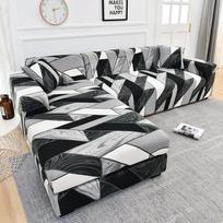 Elastingi sofos užvalkalai svetainei L formos sofa Reikia nusipirkti 2 vnt. Tamprių kampinių sofos užvalkalų užvalkalai Fotelis 1/2/3/4 Vieta 1-seater 90-140cm gray