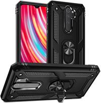 skirtas Xiaomi Redmi Note 8 pro dėklui Redmi Note 8 pro šarvai tvirtas buferis karinis smūgiams atsparus magnetinis laikiklis žiedo dėklo dangtelis for Redmi Note 8 pro pink