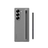 Originalus SAMSUNG Galaxy Z Fold6 S Pen telefono dėklas CoverZ Fold 6 apsauginis dėklas su įmontuotu S rašiklio laikiklio lizdu pilka spalva