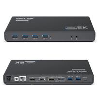 WAVLINK USB C Dokavimo stotis, 65W, 2 HDMI & 2 DP