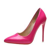 Mada Aukštakulniai 35-45 Didelio Dydžio Moteriški Batai 12cm Plonas Stiletto Banketui Vestuviniai Batai Seksualūs Smailianosiai Moteriški Vakarėlių Batai 42 rožinė raudona spalva