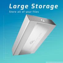 Išorinio kietojo disko dėklas Owc Mercury Elite Pro dėklas Usb 3.2 Gen 1 (iki 5Gbps) tylus veikimas be ventiliatoriaus 3.5" Sata standžiojo disko dėklas