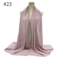 Moteriškas šalikas Musulmoniški šaliai Hidžabas Turbanas Islamiškas Arabiškas Dubajaus Galvos apdangalas Minkštas Šifonas Elegantiškas foulard femme Apsiaustas Galvos šalikai One Size gray