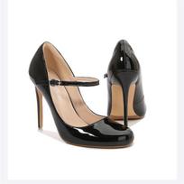 12cm Stileto Aukštakulniai Unisex Elegantiški Naktinio Klubo Apvaliapirštės Klumpės Dideli Dydžiai Batai Šventiniai Batai Dydis 35-46 43 juoda