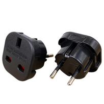 ES kištuko adapteris AU JK JAV į ES euro kištuko adapterio keitiklis Europos kelionių adapteris Australija JAV CN į ES elektros lizdas 1PCS black