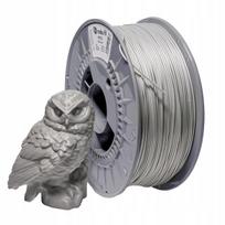 Petg filamentas Nobufil Alu Grey sidabrinis pilkas Pet-g 1,75mm 1kg ant ritės