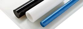 Didelio tankio skaidrus baltas Hdpe apvalus strypas 100 mm skersmens x 300 mm ilgio A klasės Pe 500