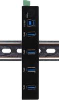 Ex-11234hms 4 portų usb 3.2 gen 1 šakotuvas din bėgelio rinkinys ir sieninis via vl811+ mikroschemų rinkinys