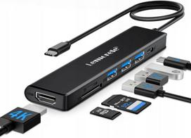 Lemorele Tc70l Usb-c Hub: 7in1, 100w Pd, 4k Hdmi, 3x Usb, Sd/tf