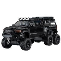1/32 DODGE Tyrannosaurus RAM 1500 REX Lydinio Pikapo Automobilio Modelis Diecast Metalas Beveikiai Keliai Automobilių Modelis Garsas Šviesa Vaikų Žaislas Dovana juoda