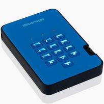 Išorinis kietasis diskas Istorage Is-da2-256-500-be 500gb Diskashur2 Usb 3.1 saugus nešiojamas užšifruotas išorinis kietasis diskas - Ocean Blue