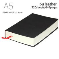 640/400/240/160 puslapių Itin storų linijų studento dienoraštis Nešiojamasis kompiuteris Biuro reikmenys A4/A5/A6 PU odinis verslo darbo bloknotas A5 Black 640page