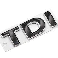 3D Metalinis TDI Logotipas Automobilio Priekinės Grotelės Emblema Lipdukas Sparno Šoninis Galinis Bagažinės Automobilio Ženklelis Dekoracija Polo Golf Jetta Passat MK4 MK5 Black Badge Sticker black