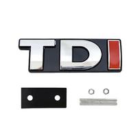 3D Metalinis TDI Logotipas Automobilio Priekinės Grotelės Emblema Lipdukas Sparno Šoninis Galinis Bagažinės Automobilio Ženklelis Dekoracija Polo Golf Jetta Passat MK4 MK5 Silver TD Red I  Front Grille Badge