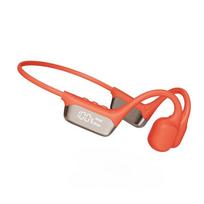 Kaulais perduodamos garso ausinės Bluetooth 5.4 belaidės ausinės IPX8 vandeniui atsparios plaukimui, sportui, palaiko MP3 grotuvą su 32GB RAM oranžinė
