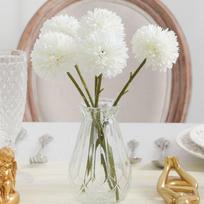 5Pcs Artificial Dandelion Flowers Fake Hydrangea Bouquet for Home Room Vase Decor Garden Party Wedding Bridal Christmas Ornament pilka
