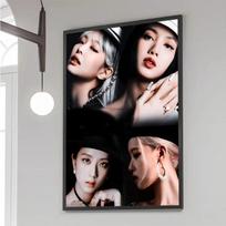 Merginų grupė Kpop B-Blackpink Drobės tapyba Plakatai ir atspaudai Sienų meno paveikslai svetainės dekoravimui 21cm×30cm NoFrame