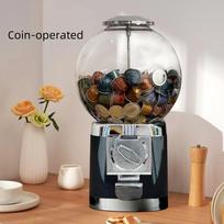 Kapsulinis kavos aparatas Maži Gachapon aparatai Saldainių ir užkandžių laikiklis Blind Box aparatas 25cm*25cm*42cm Coin-operated black
