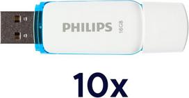 USB laikmena Philips Snow Edition 2.0 Usb atmintinė 10x 16gb, skirta Pc, nešiojamam kompiuteriui, duomenų saugykla, skaitymo greitis iki 21mb/s