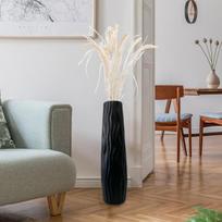 Plastikinė aukšta vaza stovinti ypač didelės grindinės vazos moderni dovana namų dekoras 58cm juoda