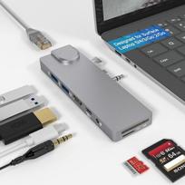 Surface Laptop 5 doko stotis su 4k Hdmi adapteriu + 1000m Ethernet Lan + Usb C 60w Pd + Usb 3.0 x 2 + Sd/tf kortelių skaitytuvo kombinuotu adapteriu, skirtas Microsoft Surface Surface Laptop 5/4/3/go 2/go