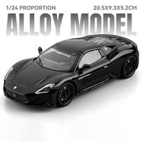 1/24 Maserati MC20 Cabrio Alloy Sports Car Model Diecasts Metal Track Racing Car Vehicles Model Sound Light Simulation Kids Gift juoda
