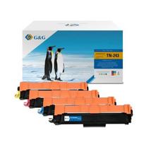 Kasetė lazeriniui spausdintuvui G&G TN243CMYK toner suderinamas su Brother TN-243 TN-247 multipaketas 4 spalvos: juoda, mėlyna, magenta, geltona