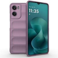 Pilnas dėklas Motorola Moto G06 Power Dėklas Atsparus smūgiams Minkštas TPU Silikoninis Galinis Dėklas Moto G06 Power Dėklas Moto G06 Power Dangtelis Motorola Moto G06 Power violetinė