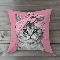 Spalvinga bohemiška trumpo pliušo pagalvės užvalkalas 45x45cm Žavingas kačiukas Svetainės miegamojo dekoras (Pagalvės įdėklas neįtrauktas) 45*45cm(pillowcase) black